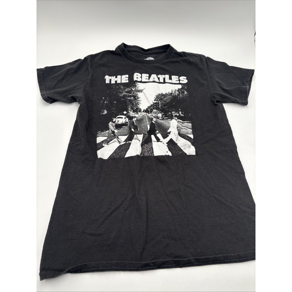 The Beatles Abbey Road‎ T-shirt Women's Small Black And White Apple Records